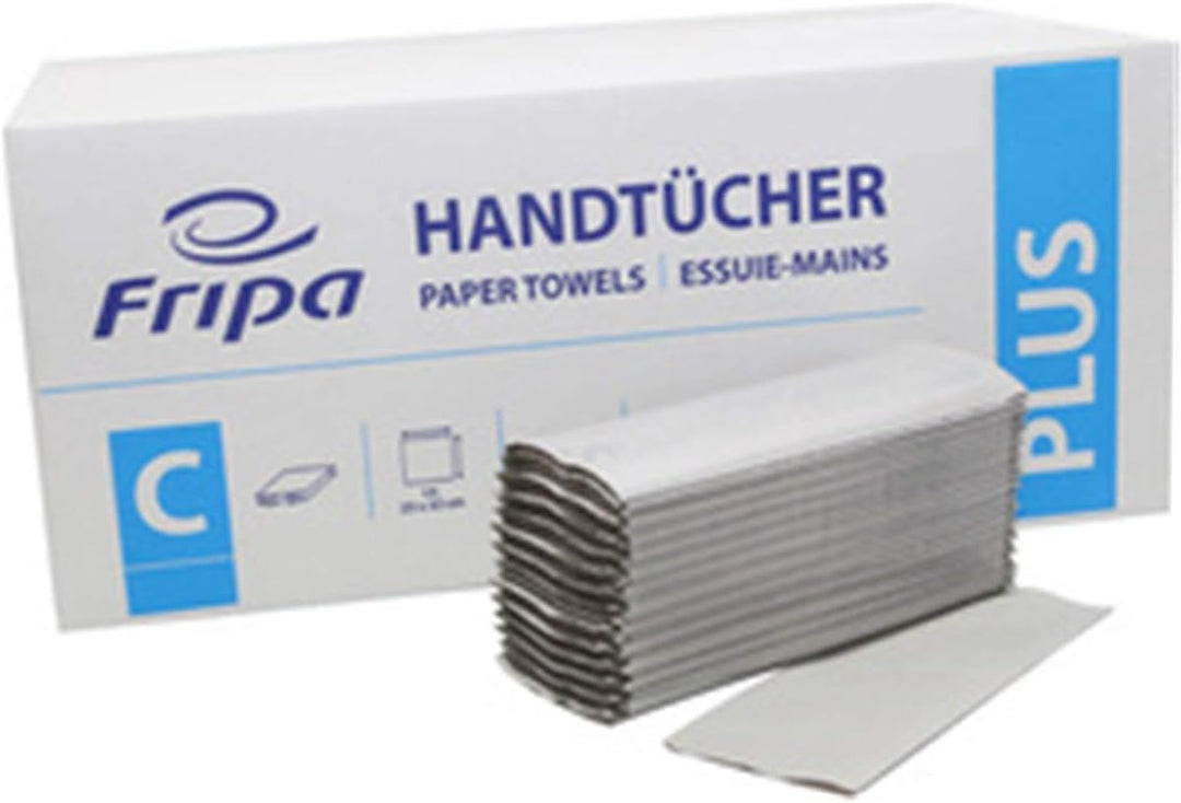 fripa 4011103 Handtuchpapier Plus, 250 x 230 mm, V-Falz, natur