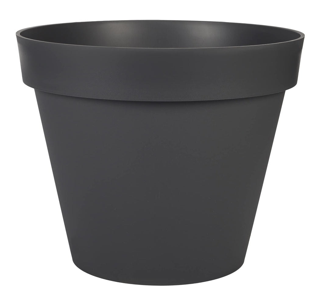 EDA - Blumentopf, rund, Toskana, Ø 48 cm, Volumen 43 l, Ø 47,5 x H 39 cm, Anthrazitgrau Anthrazit Ø