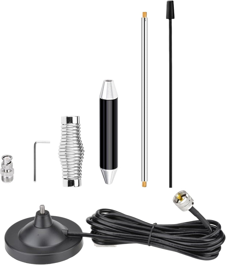 Bingfu 27 MHz CB Funkantenne 66 cm, PL259 3m RG58 Kabel, mit BNC Adapter