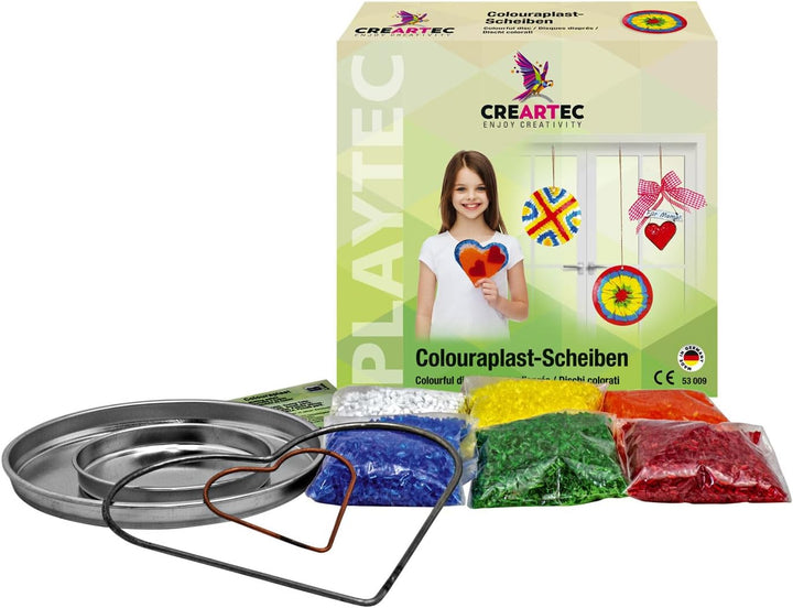 CREATIV DISCOUNT Schmelzgranulat/Colouraplast Scheiben Set, Scheiben Set