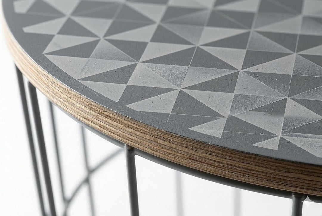 elbmöbel Beistelltisch Clara Couchtisch Modern (Mehrfarbig, 41,5x39,5x39,50) Mehrfarbig 41,5x39,5x39