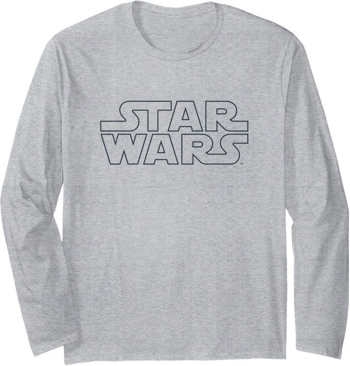 Star Wars Basic Logo Black Langarmshirt