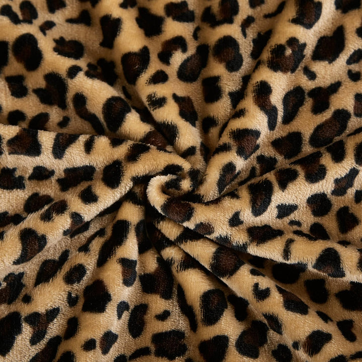 DREAMLANDING Decke für Sofa-230 x 230 cm Gepard-Kuscheldecke Flauschig weich, bunt, übergross, dekor