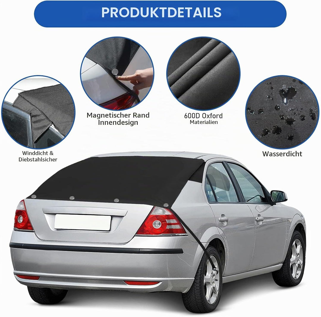 AYAMAYA Heckscheibenabdeckung Auto Heckscheibe Scheibenabdeckung Winter mit Magnet, Auto Eisschutz F