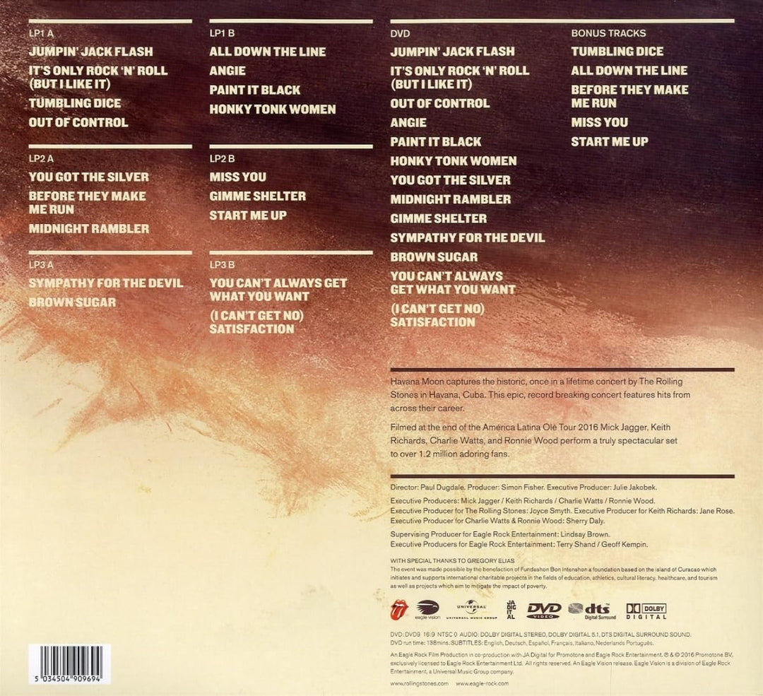 Rolling Stones - Havana Moon (Ltd. DVD + 3 LPs) [4 Discs], Vinyl