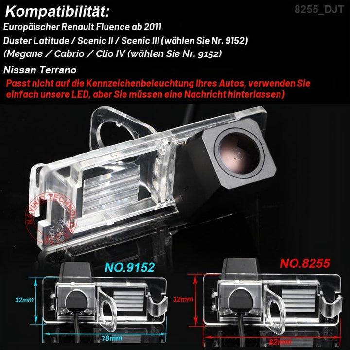 Auto Rückfahrkamera in Kennzeichenleuchte Replacement for Renault Dacia Lodgy/Captur/Samsung SM3 Lag