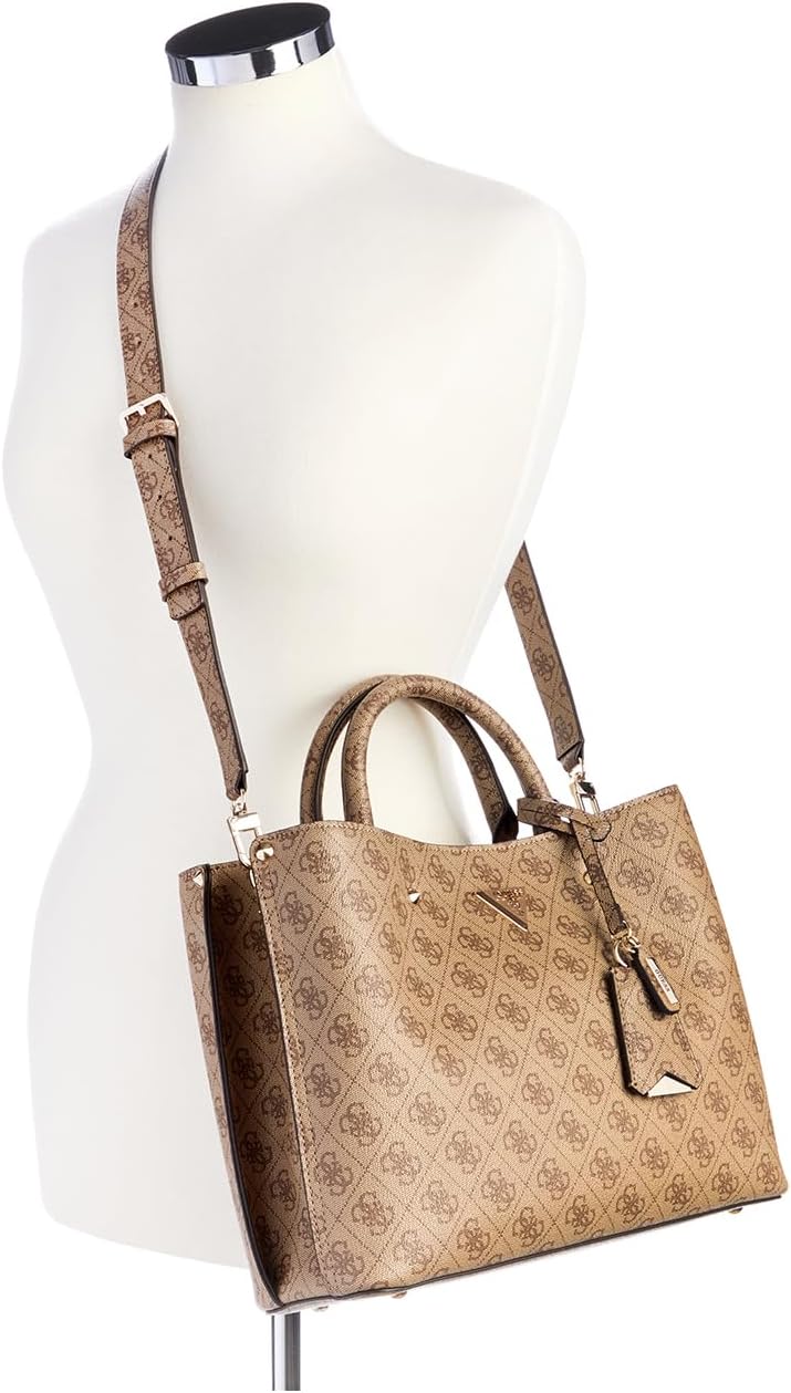 GUESS Meridian Handtasche 32 cm Latte-logo, Latte-logo