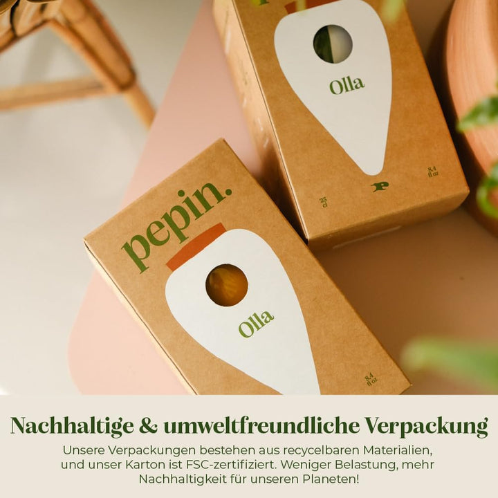 Pepin | Olla Terrakotta zum Pflanzen | Automatische und umweltfreundliche Bewässerung Für Zimmerpfla