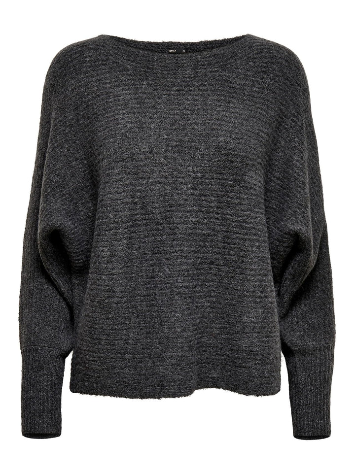 ONLY Damen Onldaniella L/S KNT Noos Pullover XS Grau (Dark Grey Melange Detail: W.melangé), XS Grau