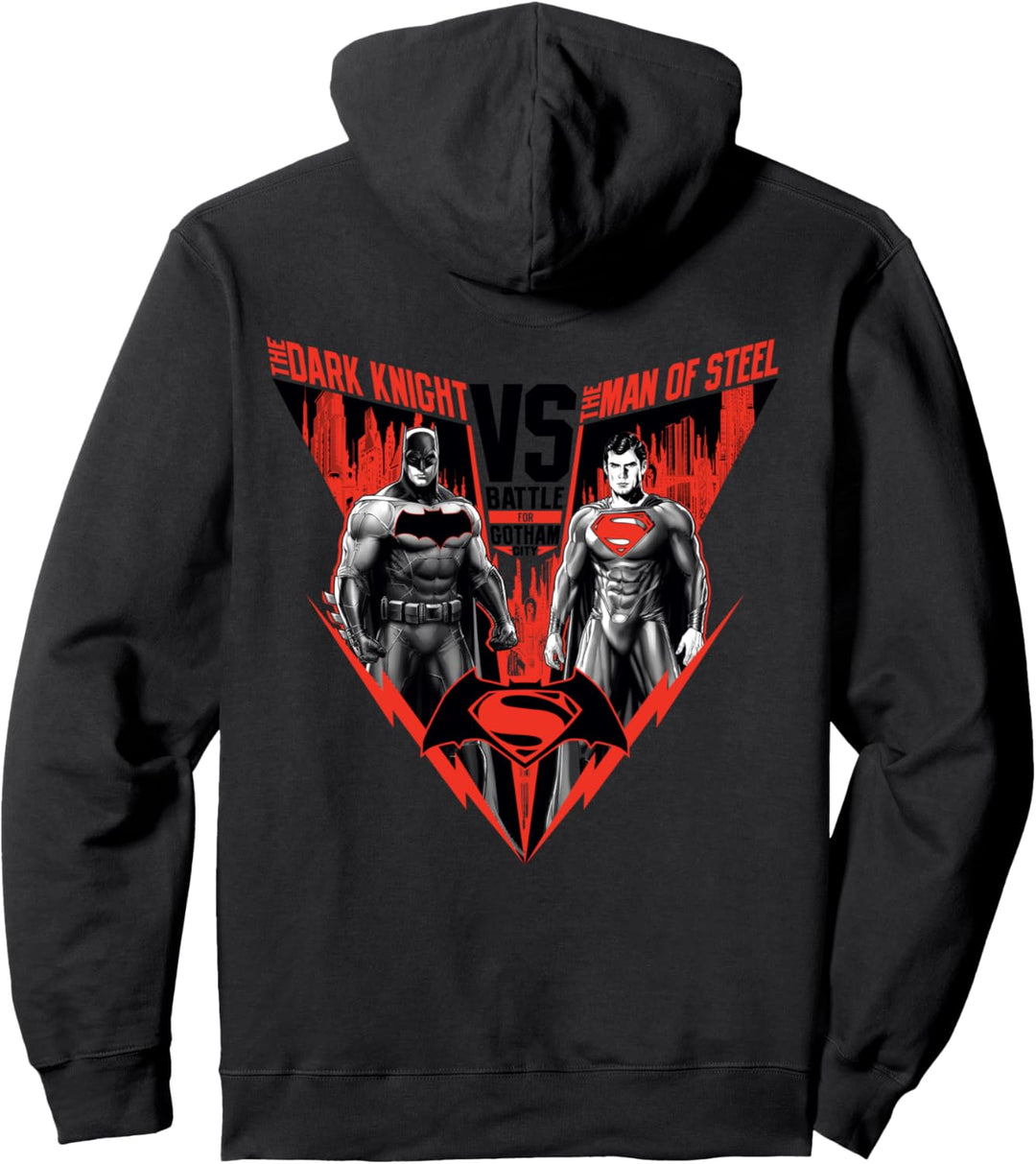 DC Batman gegen Superman Posterspiel Pullover Hoodie