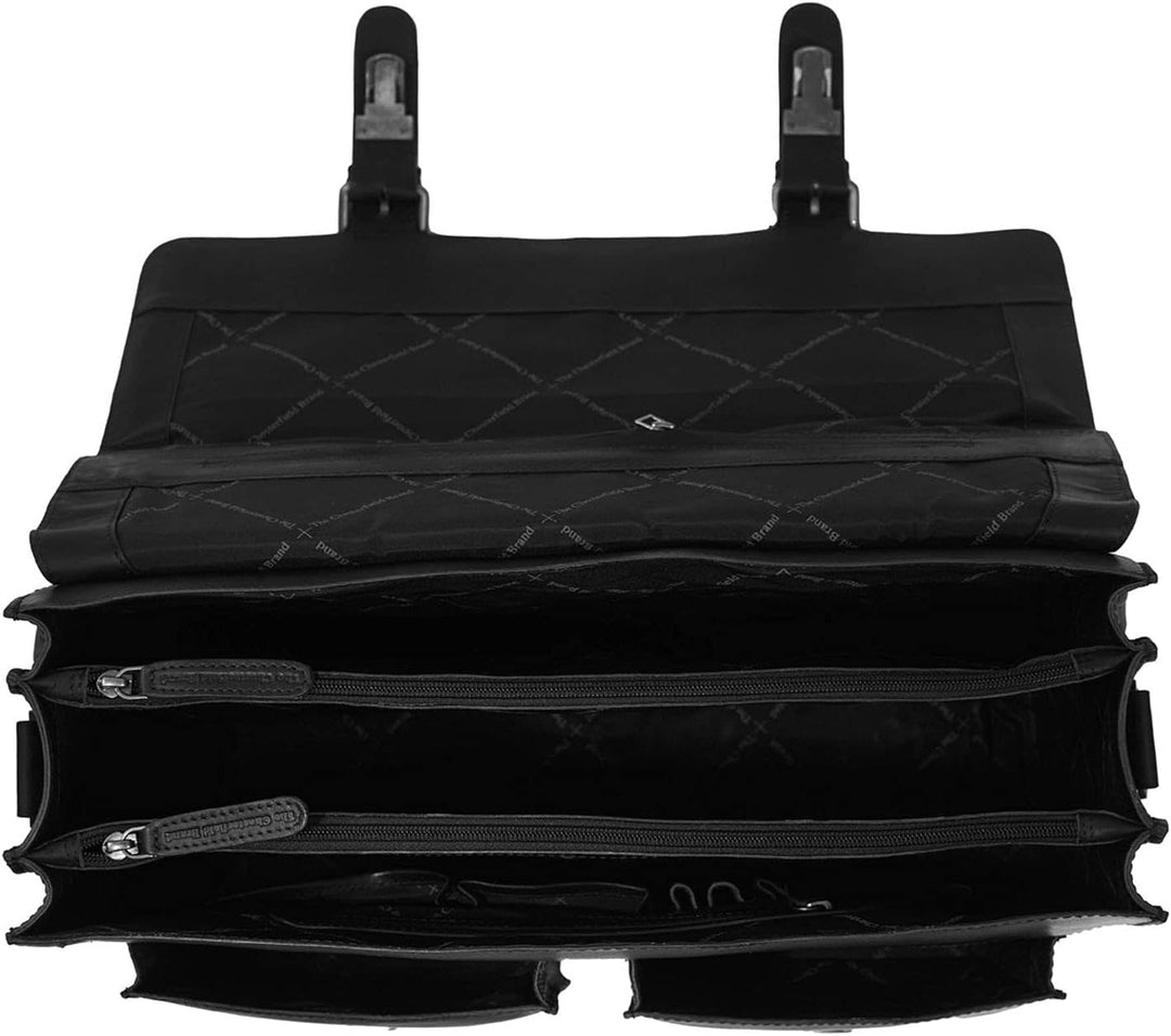 The Chesterfield Brand Wax Pull Up Lisbon Aktentasche Leder 42 cm