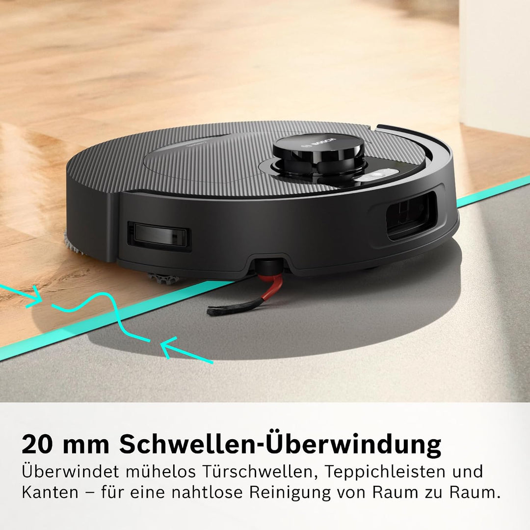 Bosch Spotless2 Saugroboter mit Wischfunktion, BCR2S1B, Schwarz