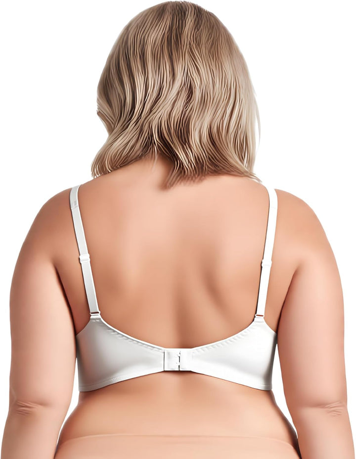 Curve Muse Übergrösse Minimizer Bügel Ungefütterte BHS mit Stickspitze - 3er Pack 75C Weiss,schwarz,