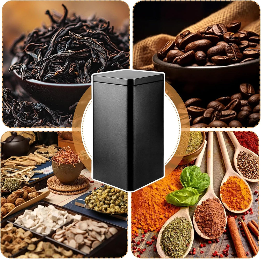 8 Stück Klassische Teedosen für Losen Tee, Aromadicht aus Metall für je 150g Earl Grey, TeeAufbewahr