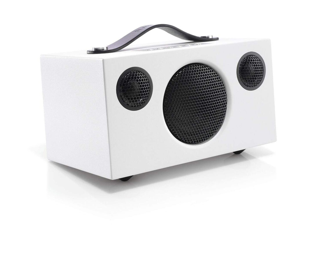Audio Pro Addon T3+ White - Tragbarer Lautsprecher mit Bassreflexbox, Bluetooth &amp; WiFi - Kabelloser