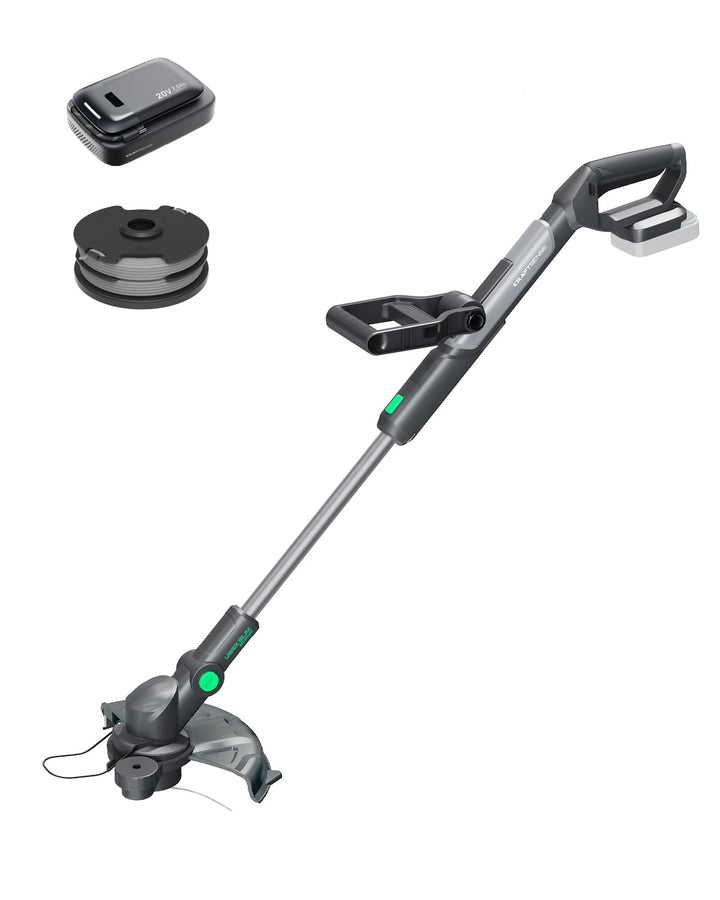 30 cm 20V Brushless 2-in-1 Akku Rasentrimmer &amp; Rasenkantenschneider Grau und Grün, Grau und Grün