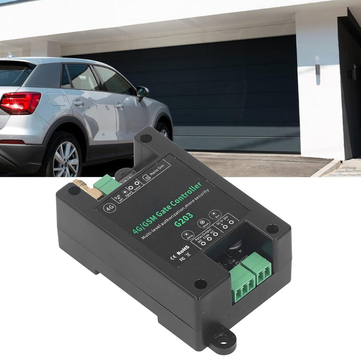 GSM-Toröffner, G203 GSM-Toröffner mit 3G 4G Garagentor-Zugangs-Fernsteuerung, DC9-36V, Unterstützung