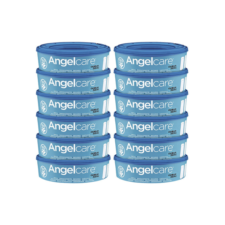 Angelcare Windeleimer Nachfüllpack Plus 12er Pack 12 Stück (1er Pack) Blau Single, 12 Stück (1er Pac