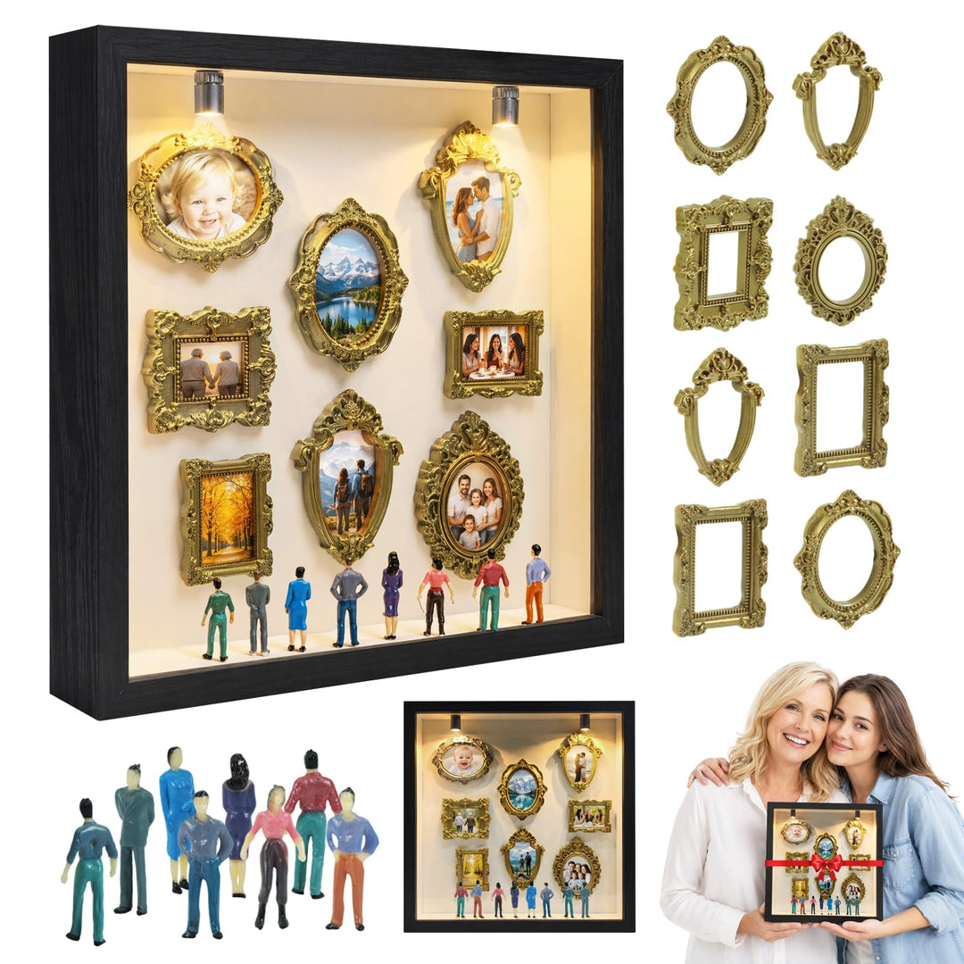 DIY Mini Museums Silhouettenbox, Bilderrahmen mit LED‑Licht