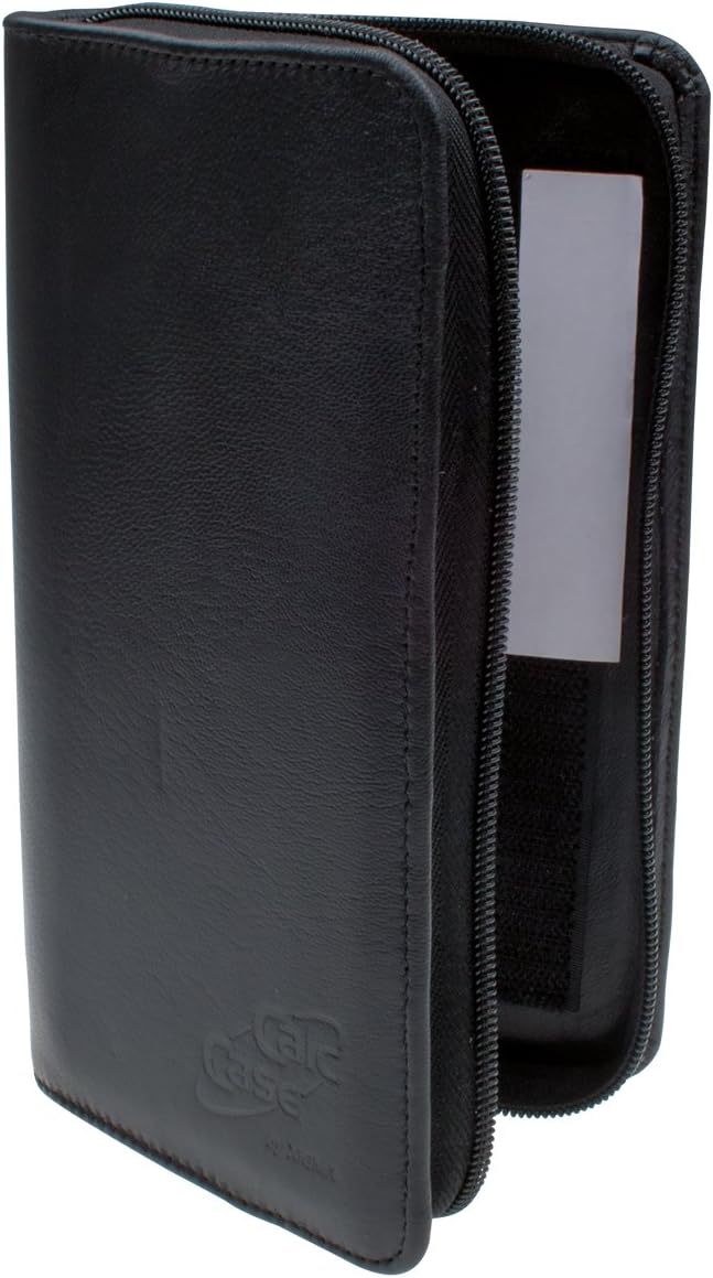 CalcCase -Executive- in Geschenkbox aus schwarzem Nappaleder (Stifthalter/extra Ablagefach)