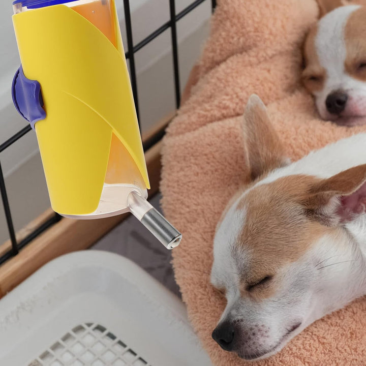 Hunde Wasserspender Haustiertränke aus Kunststoff Gelb, Reisetrinkflasche