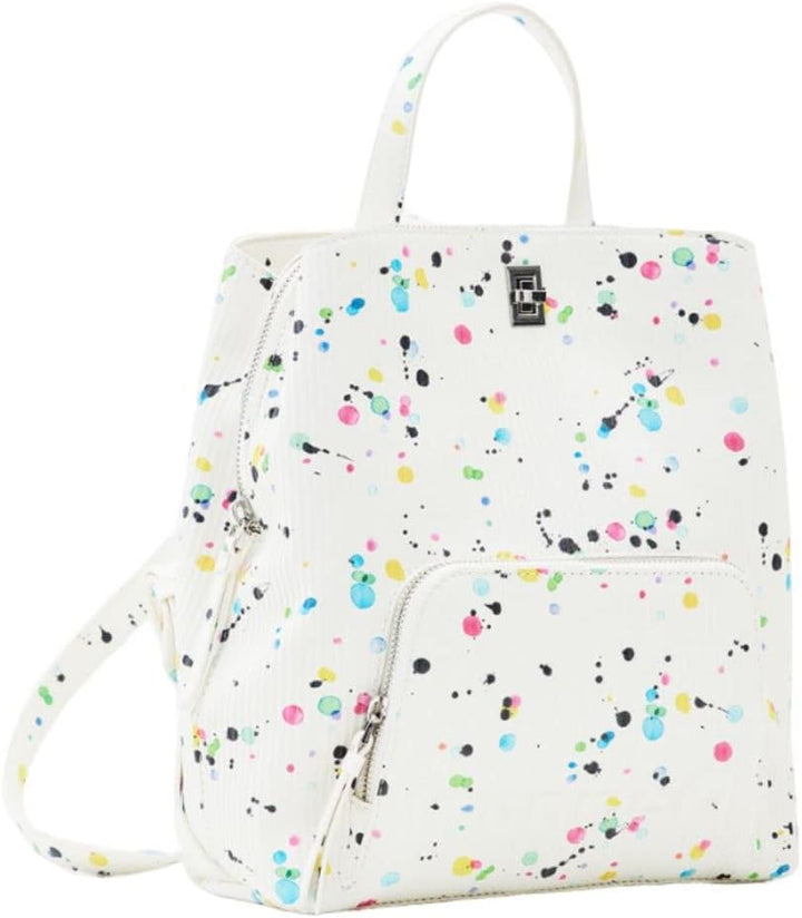 Desigual Damen Back_neon Art_sumy BACK NEON ART SUMY MINI 1001 RAW, Weiss, Einheitsgrösse EU