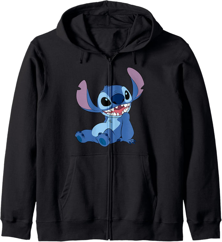 Disney Lilo &amp; Stitch Happy Mood Good Alien Pose Logo Kapuzenjacke