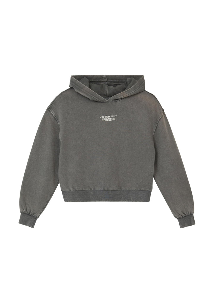 s.Oliver Mädchen 2169187 Sweatshirt mit Kapuze (1er Pack) 146-152 9820_dunkelgrau, 146-152 9820_dunk