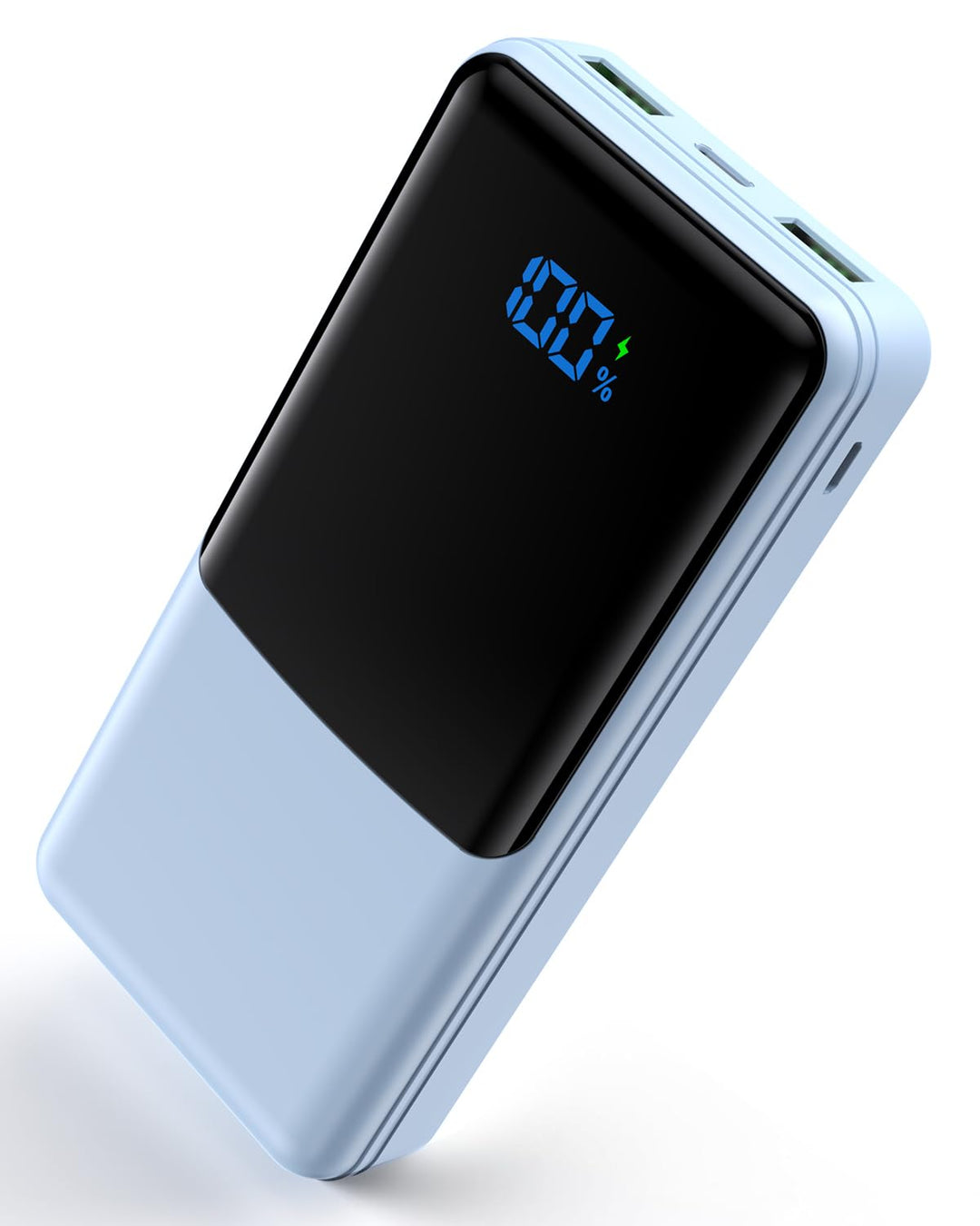 Coblob Power Bank 27000mAh, Powerbank Schnellladefunktion USB C PD 20W Himmelblau-002, Himmelblau-00