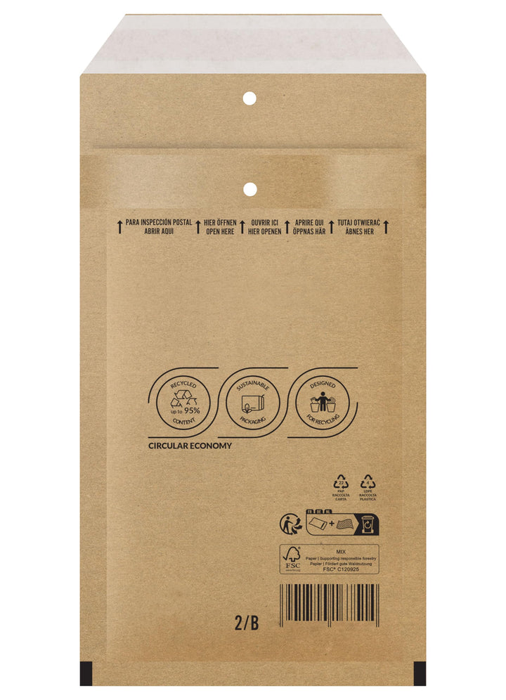 1000 B 2 Luftpolster Versandtaschen Luftpolstertaschen Warensendung braun dimapax