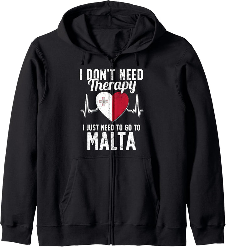 Malteser Flagge I Urlaub Malta Kapuzenjacke
