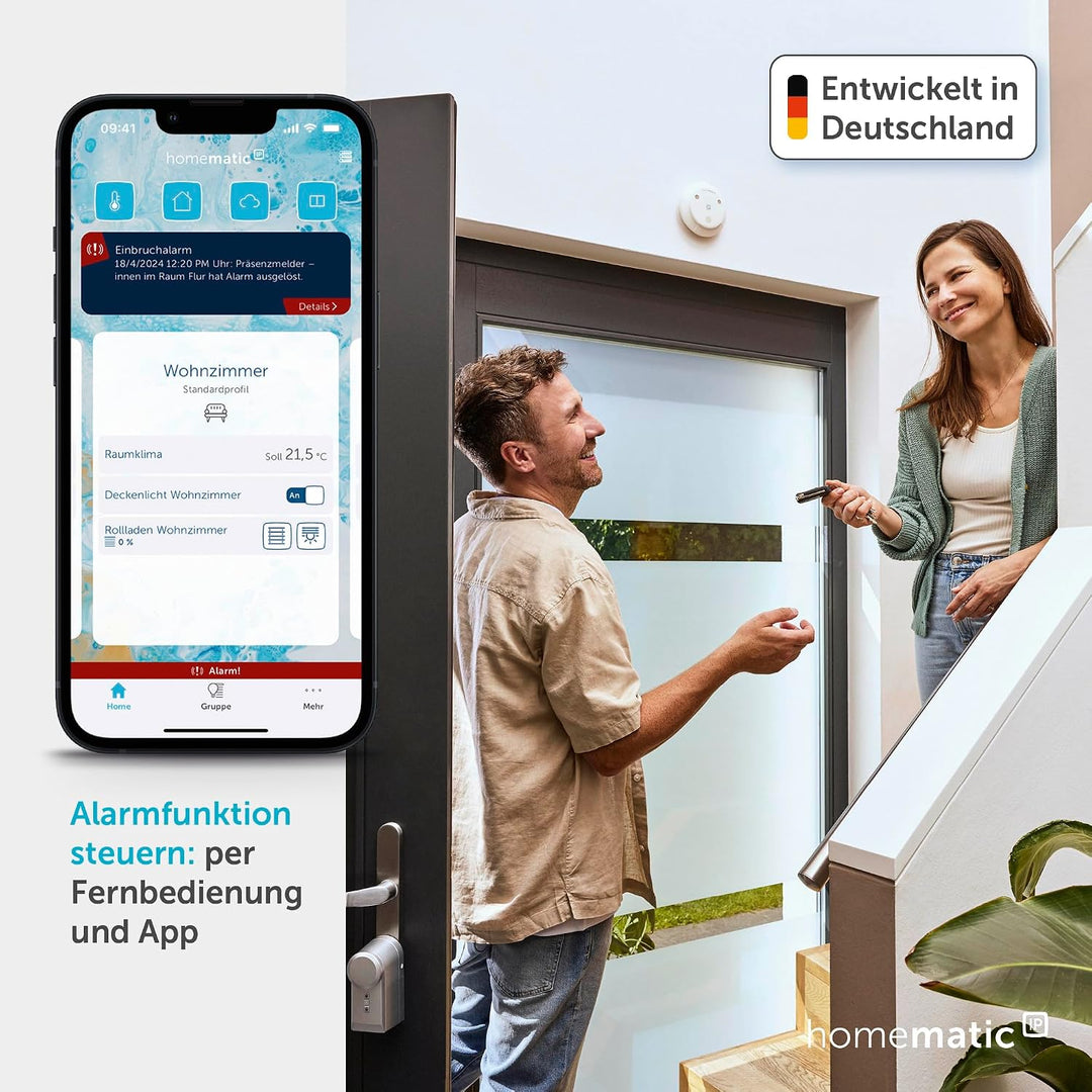 Homematic IP Smart Home Schlüsselbundfernbedienung – Alarm, Zubehör für Ihr Homematic IP Smart Home,