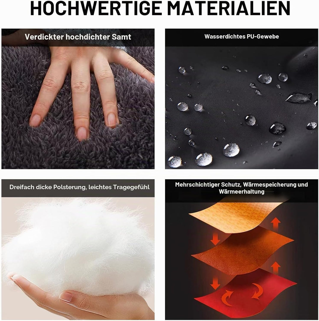 FINEVERNEK Beinschutz für Motorroller, Motorrad beinschutzdecke Roller Winter mit Lenker Handschuhe,