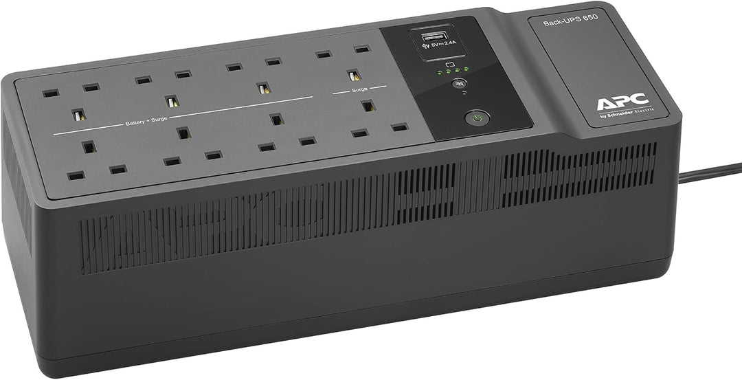 APC by Schneider Electric Back-UPS ES - BE650G2-UK - Unterbrechungsfreie Stromversorgung 650VA (8 Au