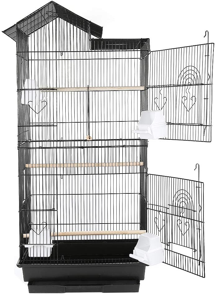 YIZHE VogelkäfigVogelvoliereVoliereVogelhausPapageienkäfigTierkäfigKäfigSittichkäfigVogelmit Holzsta