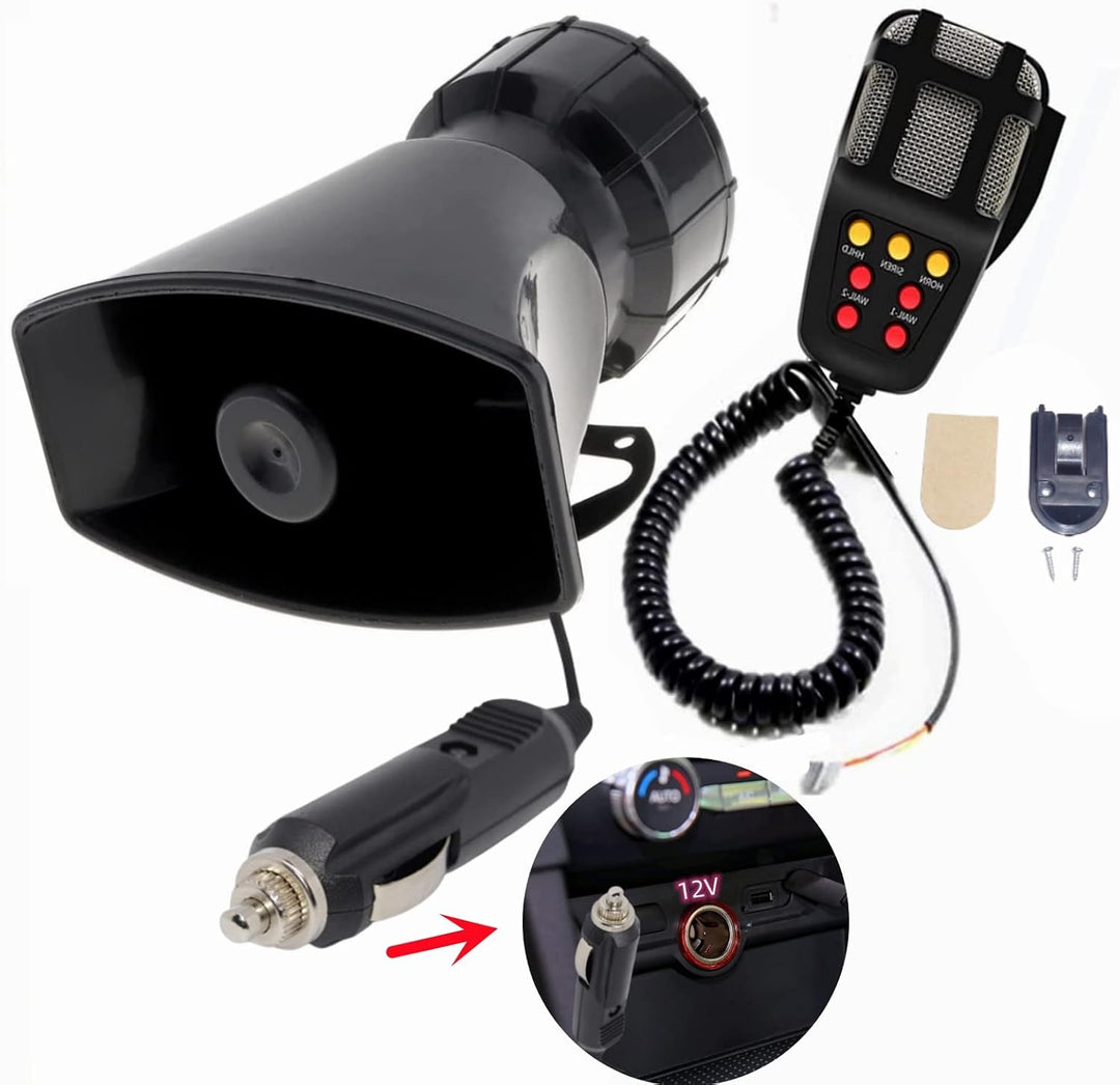 Car Horn Autohupe einfache Verbindung Schliessen Sie den Zigarettenanzünder des Autos an 130db Alarm