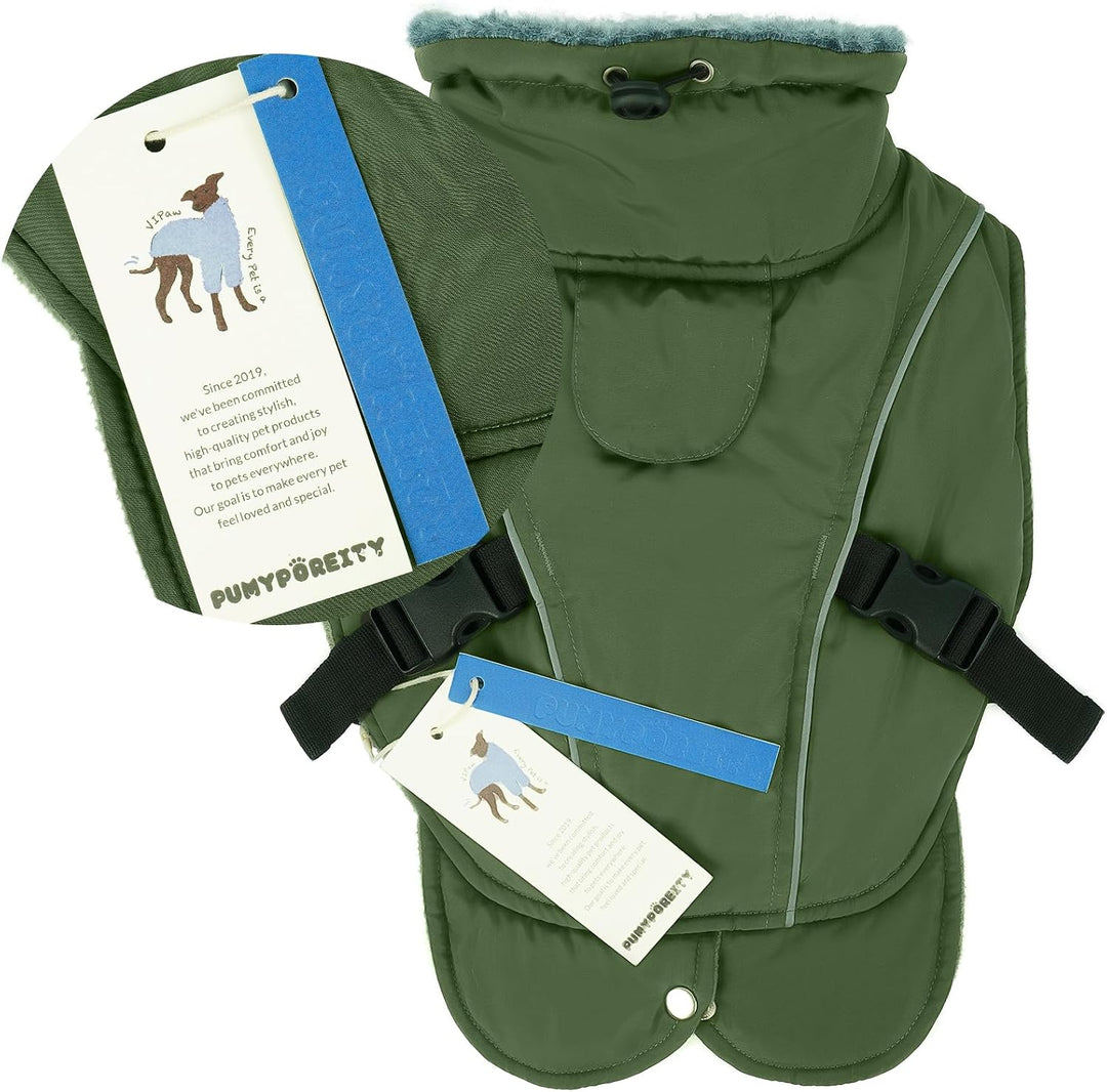 Wintermantel Fleece für Hunde, Hundemantel Wasserdicht Hundejacke Chihuahua Mantel Warme Weste Hunde