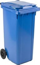 Generisch MGB Mülltonne aus Kunststoff, Blau, 240 l, 580x1060x720 mm
