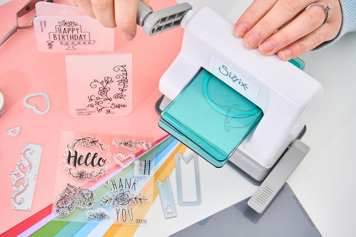 Sizzix Sidekick Stanzmaschine 661770, mit 6, 35 cm Öffnung, Weiss Sidekick Starter
