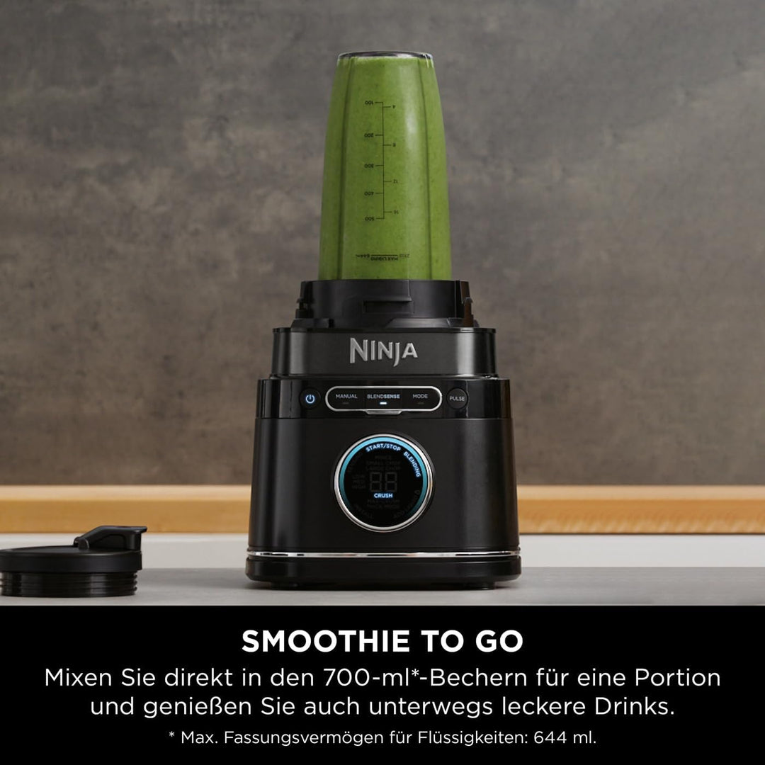 Ninja 2-in-1 Detect Power Mixer Pro &amp; Single Serve, 1200W Mixer mit Krug, &amp; 2x Single Serve Tassen,