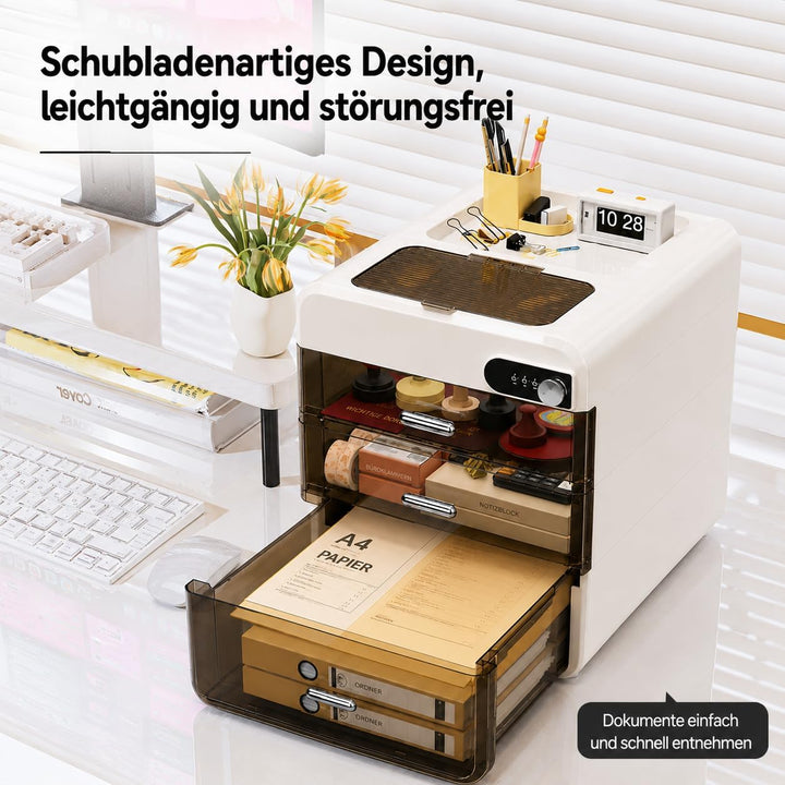 3-stöckiger Medikamentenschrank mit Zahlenschloss,