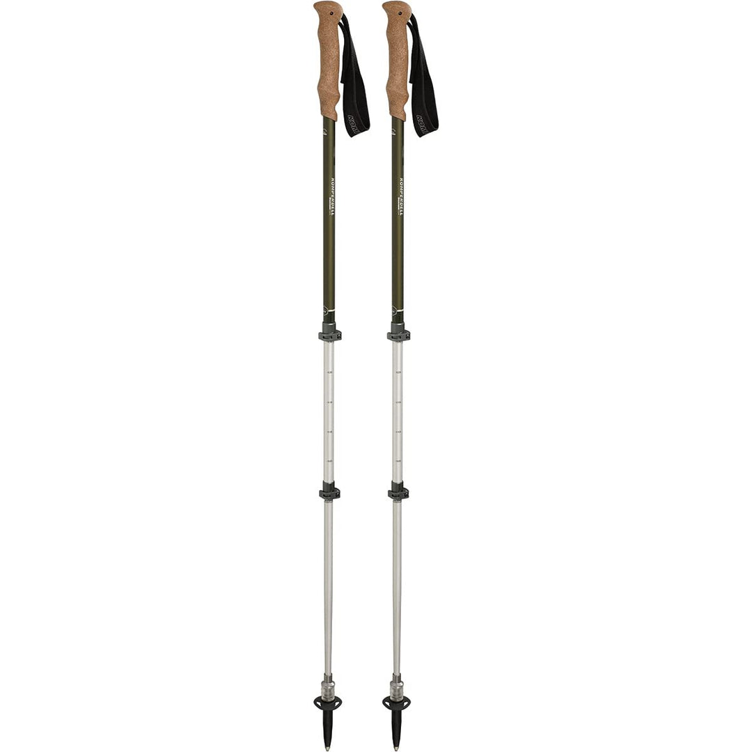 Komperdell Shockmaster Cork Powerlock Länge: verstellbar von 105-140cm grün/Silber