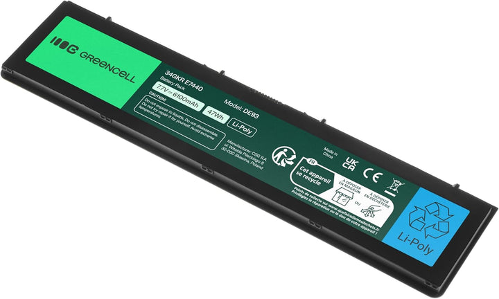Green Cell Laptop Akku 34GKR 3RNFD PFXCR 909H5 F38HT WVG8T 0909H5 0WVG8T 451-BBFS für Dell Latitude