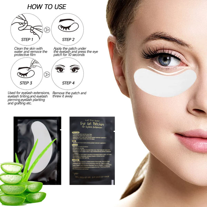MeYuxg Zubehör für Wimpernverlängerung, Wimpern Extensions Set mit Einsteigerpraxis Pfropfen Wimpern