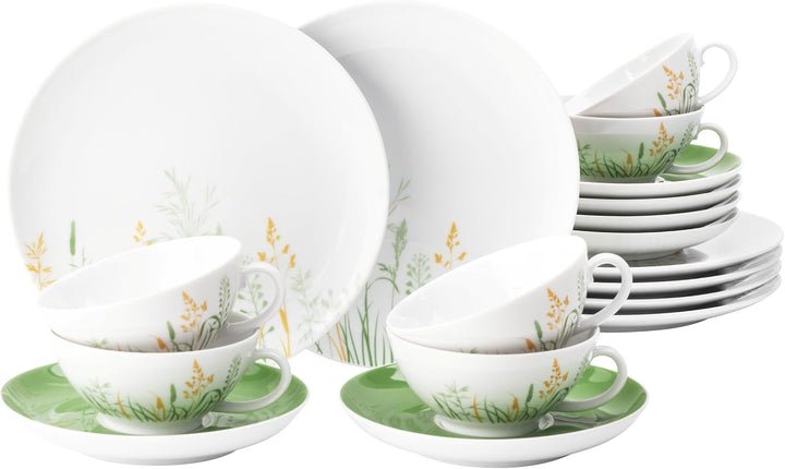 Teeservice 18-teilig klein Teeservice Green, Teeservice Green