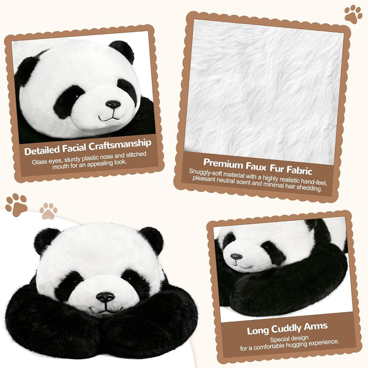 Gewichtstiere Kuscheltier Panda 1.5kg gross Gewichtskuscheltier Erwachsene Kawaii Plüschtiere Weiche