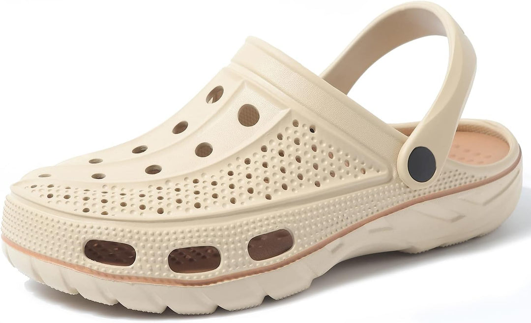 Unisex Clogs Pantoletten Sommer Hausschuhe Strand Sandalen Gartenschuhe mit Fussbett aus Weichem 36/