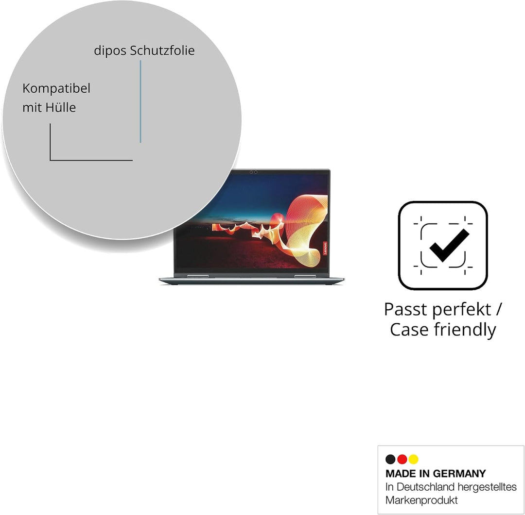 dipos 2x Displayschutzfolie matt für Lenovo ThinkPad X1 Yoga Gen 6