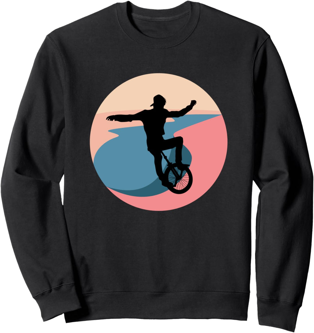 Cooler Einradfahrer Sweatshirt