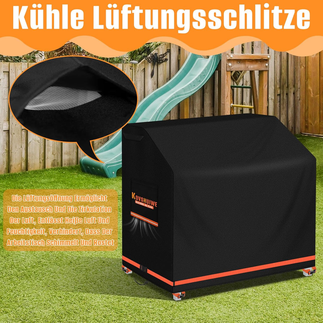 Kovshuiwe Matschküche Abdeckung wasserdichte, 110x50x95 cm Outdoor Spiele Küche 420D Oxford Stoff wa